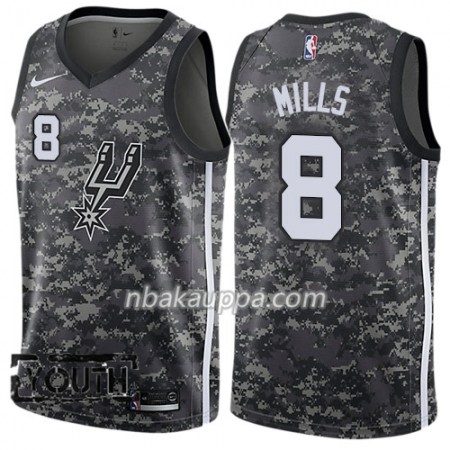 San Antonio Spurs Patty Mills 8 Nike City Edition Musta Pelipaidat Swingman - Lasten